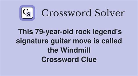 rock legend crossword clue